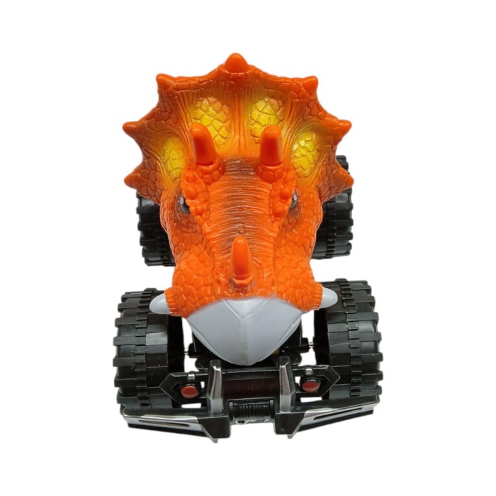 Sürtmeli Dinazor Robota Dönüşen Araba 14 Cm - Turuncu (Lisinya)