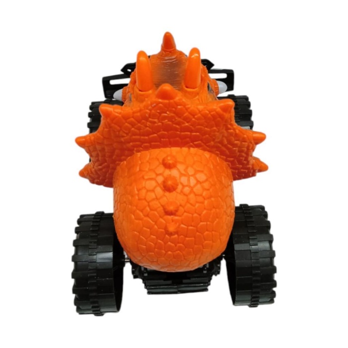 Sürtmeli Dinazor Robota Dönüşen Araba 14 Cm - Turuncu (Lisinya)