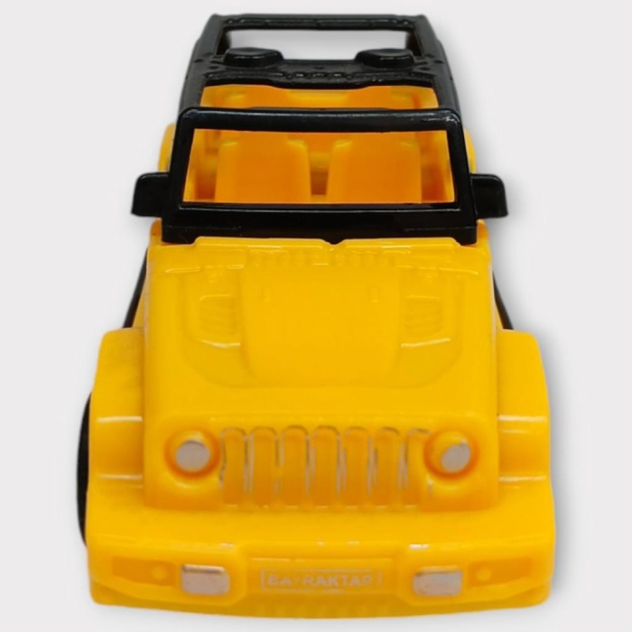 Çek Bırak Arabalar 10 Cm - Sarı Jeep (Lisinya)