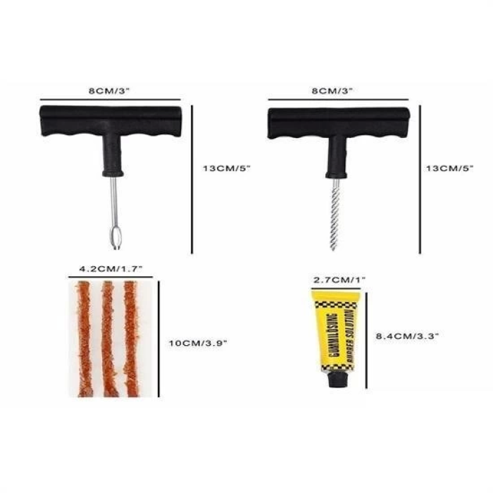 6 Parça Araba Motosiklet Otomobil Bisiklet Lastik Tamir Kiti Araç Bakım Seti ( Lisinya )