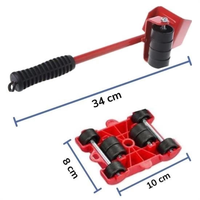 Tekerlekli Basit Pratik Ağır Beyaz Eşya Mobilya Taşıma Kaydırma Aleti Aparatı Seti ( Lisinya )