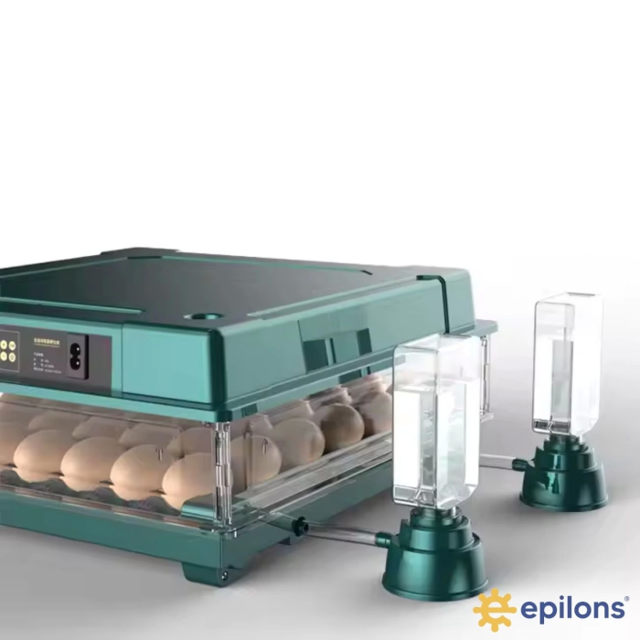 Slim Yeni Model 130’lu Gün Sayaçlı Otomatik Kuluçka Makinesi – Tavuk Kaz Ördek Kuş Yumurtası Uyumlu ( Lisinya )