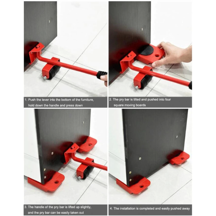 Pratik Tekerlekli Eşya Mobilya Kaydırma Aparatı ( Lisinya )