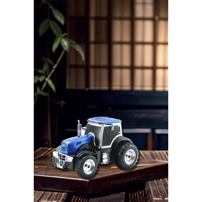 D42 Mavi Traktör Tasarım Usb/fm Radyo Bluetooth Hoparlör Speaker ( Lisinya )