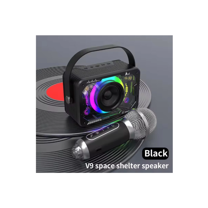 Vtn-82 Taşınabilir Kablosuz Işıklı Bluetooth Hoparlör Ses Değiştirme Özellikli ( Lisinya )