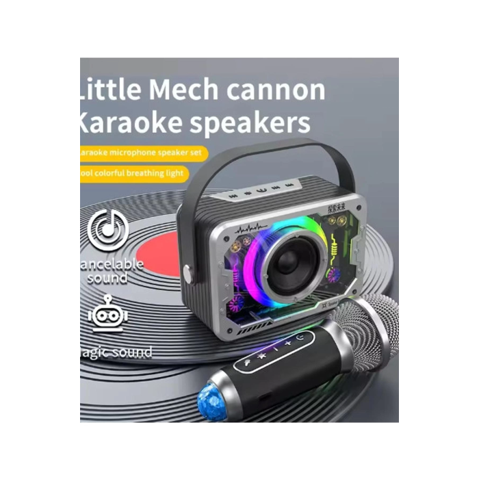 Vtn-82 Taşınabilir Kablosuz Işıklı Bluetooth Hoparlör Ses Değiştirme Özellikli ( Lisinya )