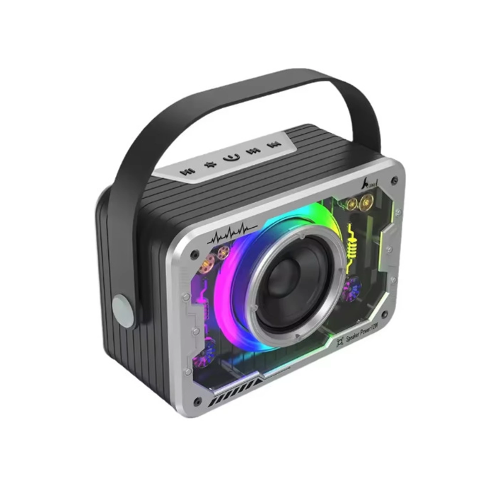 Vtn-82 Taşınabilir Kablosuz Işıklı Bluetooth Hoparlör Ses Değiştirme Özellikli ( Lisinya )