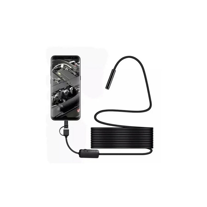 Vtn-02 Endoskop Yılan Video Kamera Led’li 2 Metre 7 Mm Sert Kablo Su Geçirmez ( Lisinya )