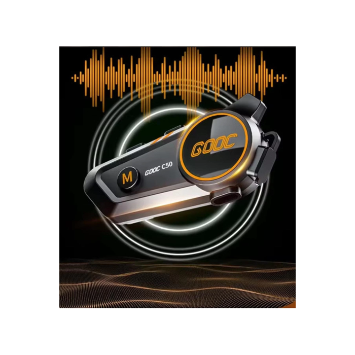 C50 2x Motosiklet Intercom Kask Kulaklık 1000 Mah Rgb Işıklı Çift Eşleşme ( Lisinya )