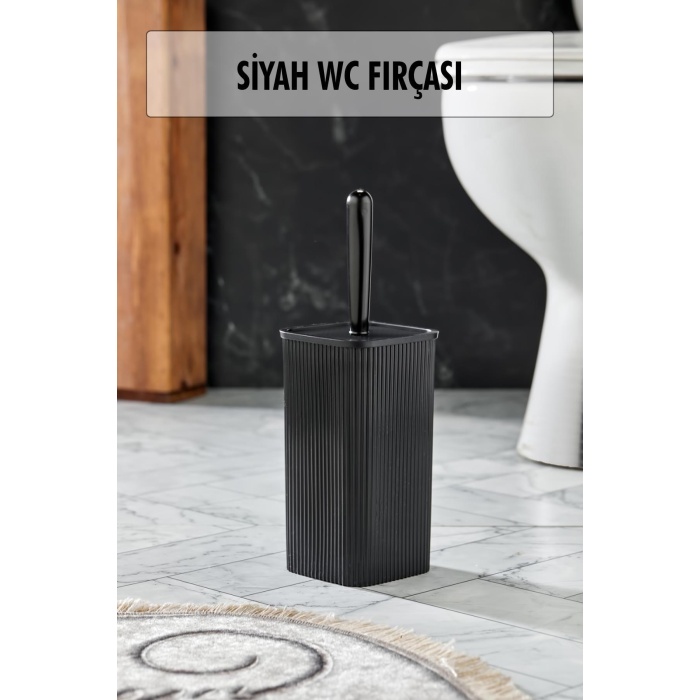 WC Fırçası & Tuvalet Fırçası Siyah 2 Parça Royaleks