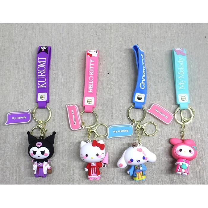 Silikon Kuromi Ve Hello Kitty Anahtarlık Alk4249 ( Lisinya )