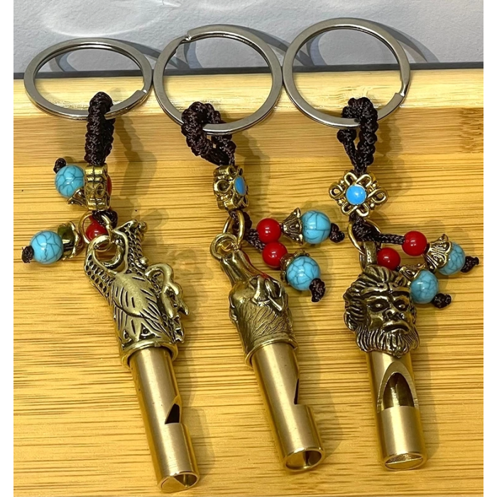 Metal Figürlü Düdük Anahtarlık Alk4461 ( Lisinya )