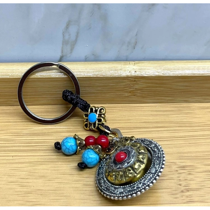 Mantra Çarkı Şans Anahtarlık Alk4465 ( Lisinya )