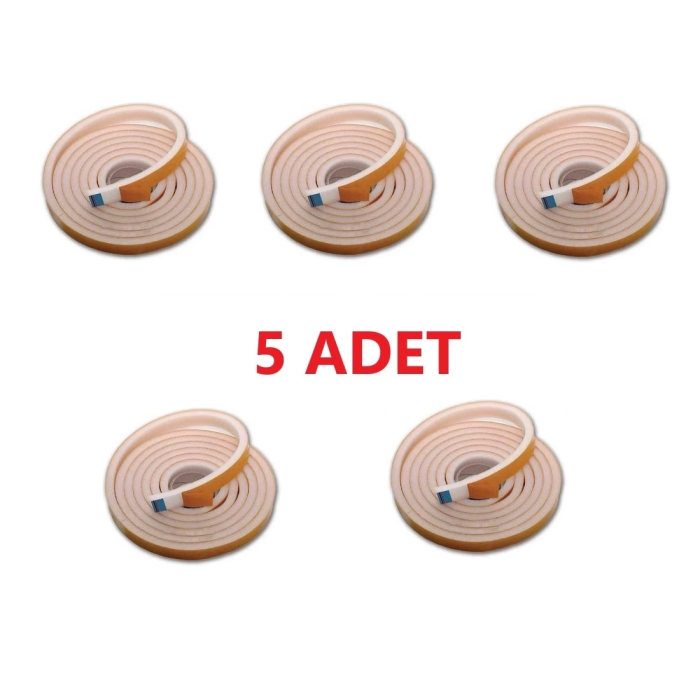 5 Adet 3 Metre Yapışkanlı Kapı Bandı Isı Yalıtım Süngeri ( Lisinya )