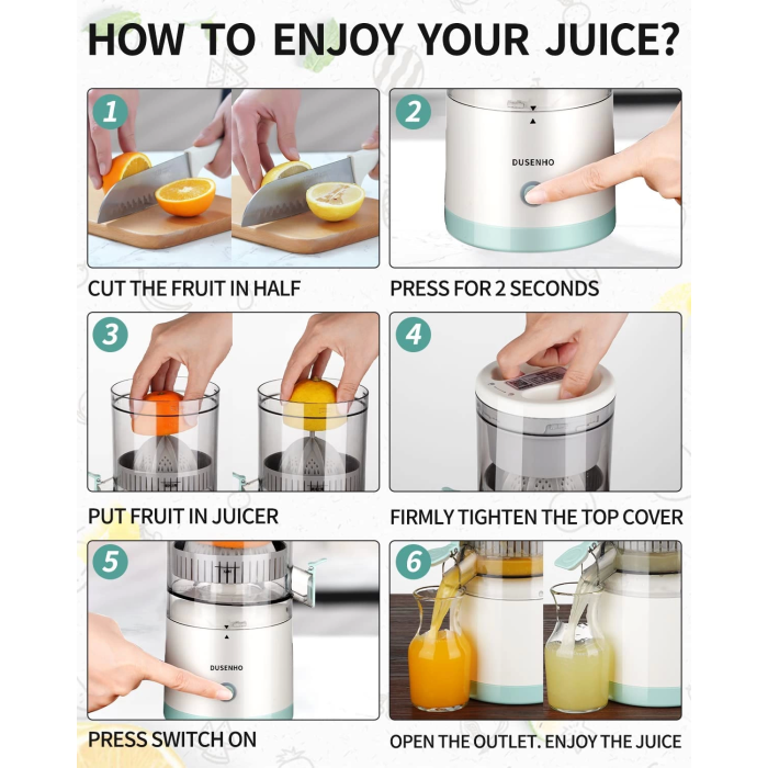 Çok Fonksiyonlu Meyve Sıkacağı Ev Otomatik Cüruf Suyu Ayırma - Lisinya