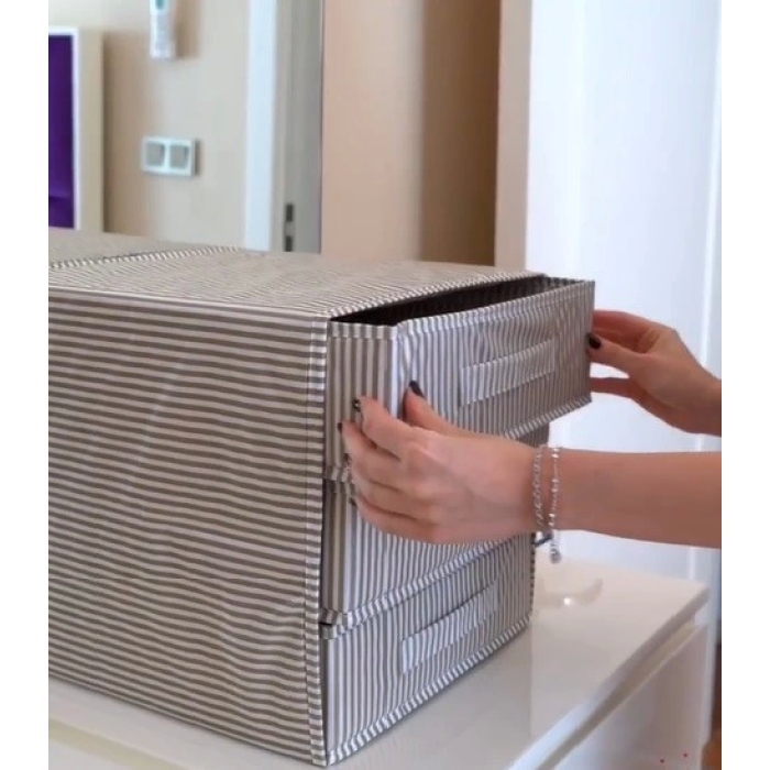 3 Bölmeli Çekmece , Çok Amaçlı Organizer - Çorap Çamaşır Organizer - Masa Üstü Düzenleyici ( Lisinya )