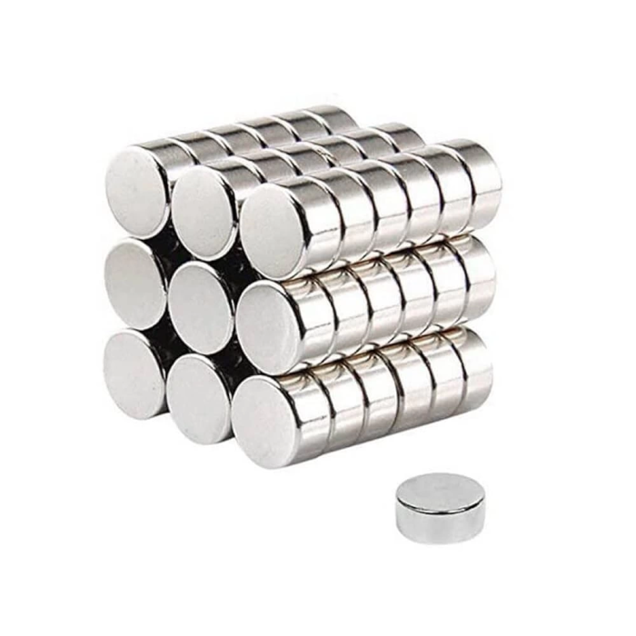 100 Adet 8x3mm Yuvarlak Neodyum Mıknatıs Güçlü Nikel Kaplamalı Kaliteli Dayanıklı Magnet ( Lisinya )