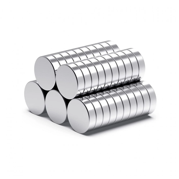 5 Adet 10x2mm Yuvarlak Neodyum Mıknatıs Güçlü Magnet Nikel Kaplamalı ( Lisinya )