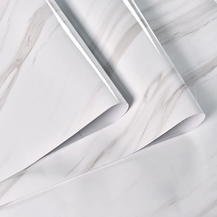 Açık Mermer Desenli Yapışkanlı Kaplama Kağıdı  Büyük Boy 5 Metre ( Lisinya )