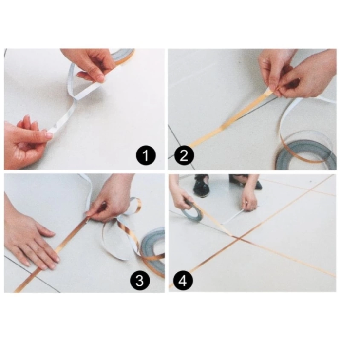 0.5 Cm 50 Metre Gri Fayans Arası Şerit Bant ( Lisinya )