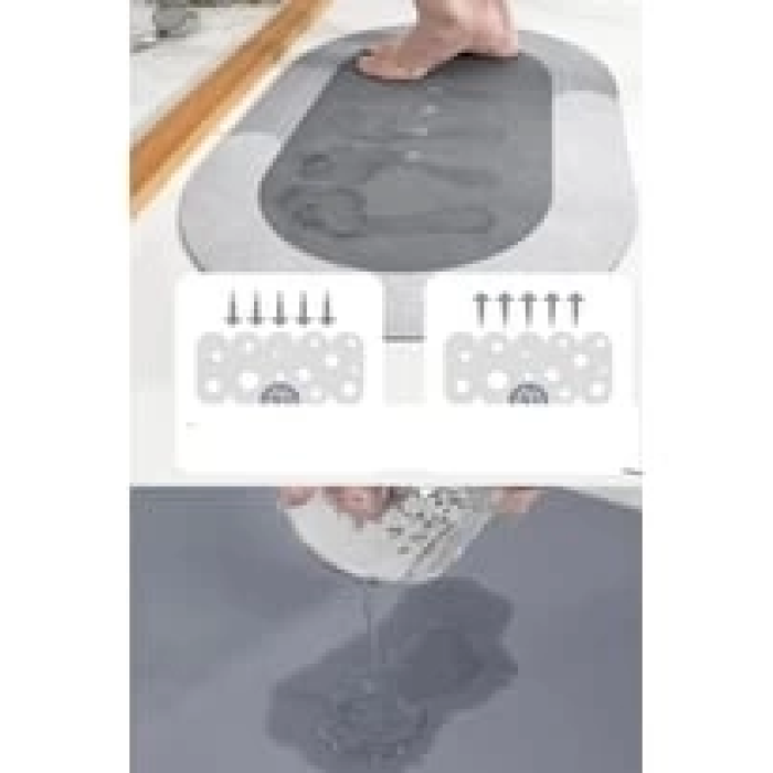 Süper Su Emici Kaymaz Tabanlı Banyo Paspası ( 40x60 )cm ( Lisinya )