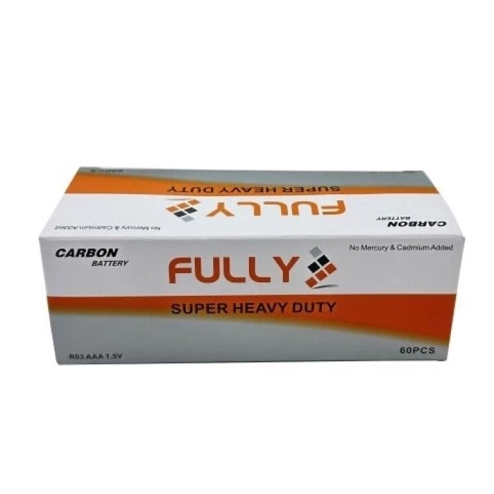 Fully Aaa Süper Heavy Duty İnce Kumanda Pil 60 Adet ( Lisinya )