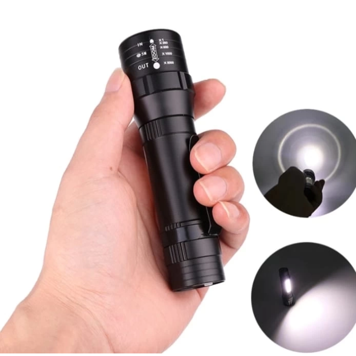 Wuben Wb-017 Zoomlu Şarjlı Cob Led Güçlü El Feneri ( Lisinya )