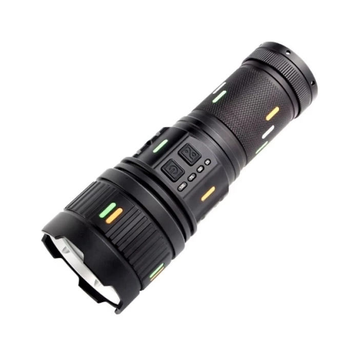 Pro F-3001 Alüminyum Tg Led Güç Göstergeli Type-c Şarjlı El Feneri 100 W ( Lisinya )