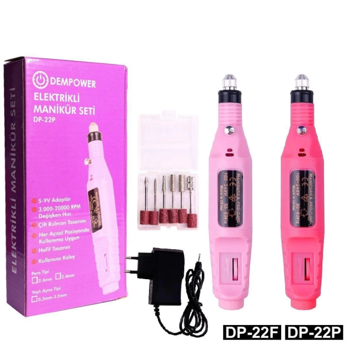 Dempower Elektrikli Manikür Seti ( Lisinya )