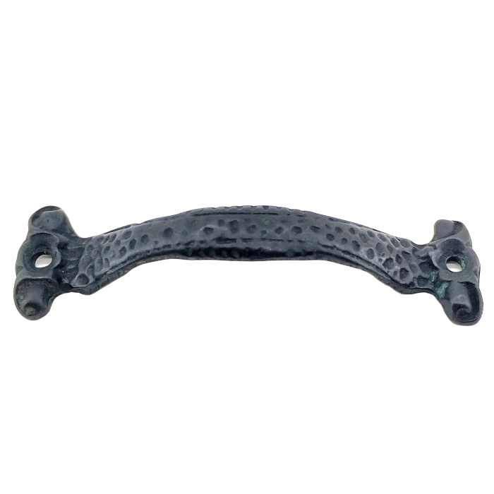 Antika Tarz Dekoratif Pirinç Anıt Mobilya, Çekmece Kulbu - 28x100 Mm, Oksit ( Lisinya )