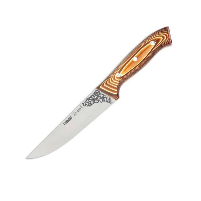 32102 Elite Kurban, Kasap Bıçağı 16,5 Cm - Kahverengi Perçinli Kompozit Sap ( Lisinya )