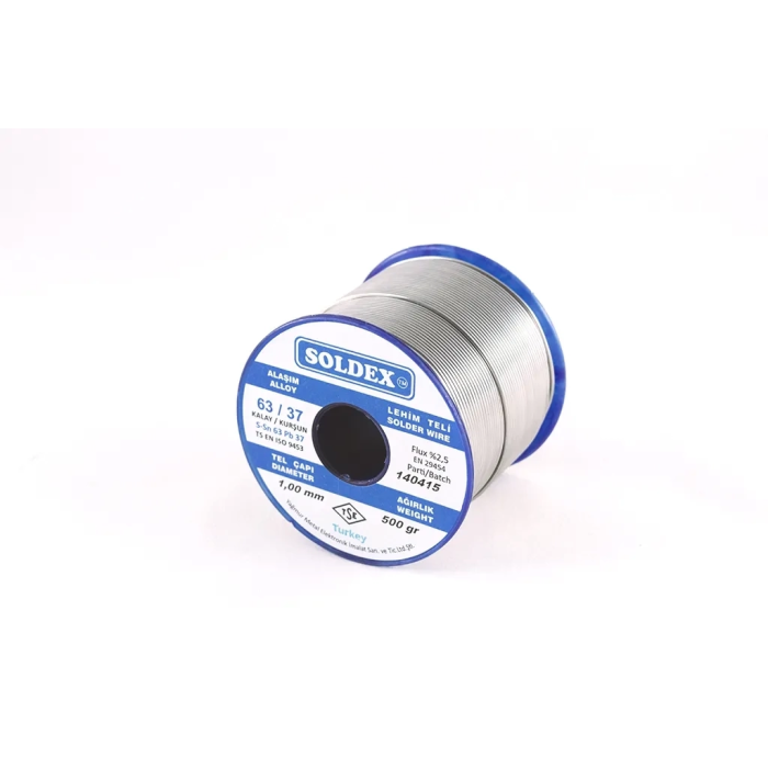 63-37 Lehim Teli 500 Gr 0,75 Mm - Sn:63 / Pb:37 ( Lisinya )