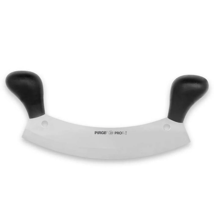 71120 Profi Kıyma, Pizza Satır, Zırh Bıçağı 26 Cm - Siyah Çift Saplı ( Lisinya )