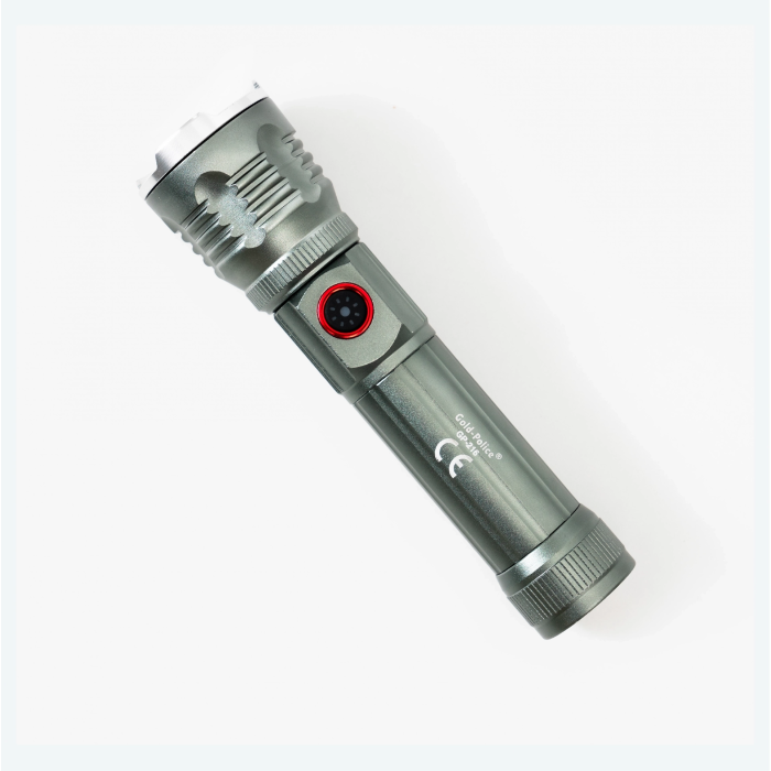 Gold Police Gp-216 Şarjlı El Feneri Güçlü Tg Led 2000 Lümen ( Lisinya )