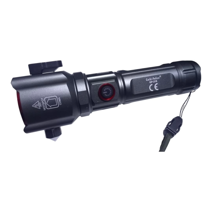 Gold Police Gp-218 Acil Durum El Feneri Güçlü Tg Led 3000 Lümen ( Lisinya )