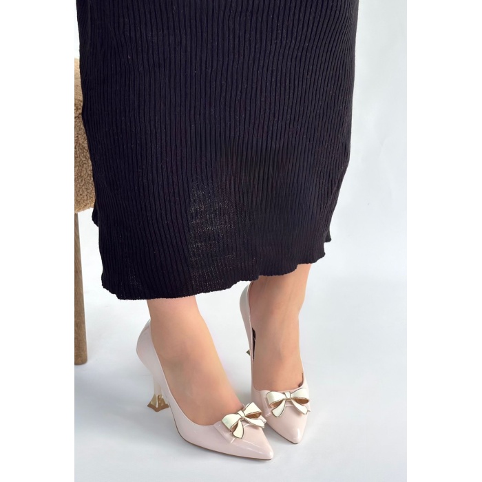 Coby Bej Rugan Topuklu Ayakkabı - Lisinya