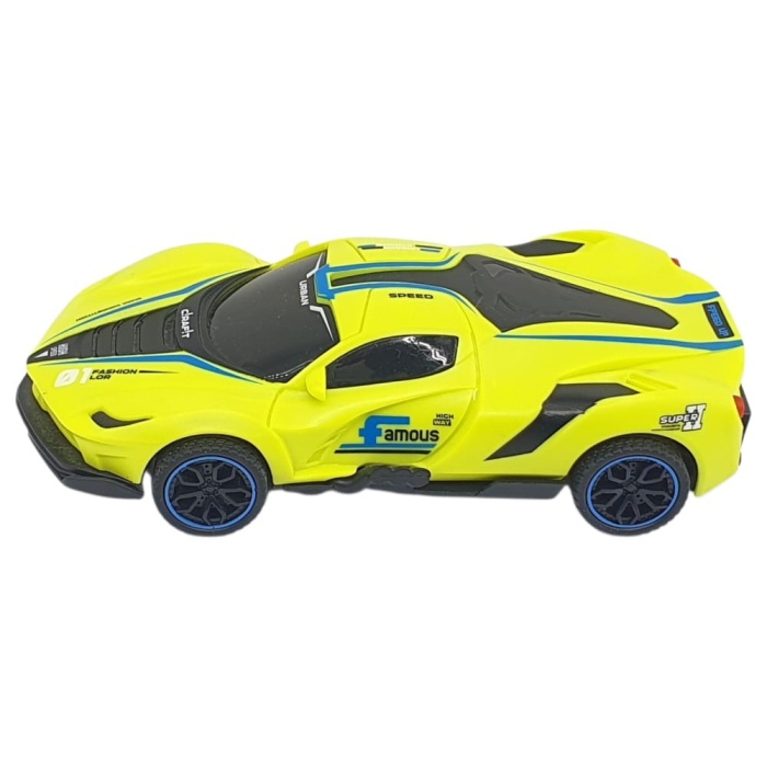 Sürtmeli Drift Arabalar 15 cm - D400-52 - Sarı (Lisinya)
