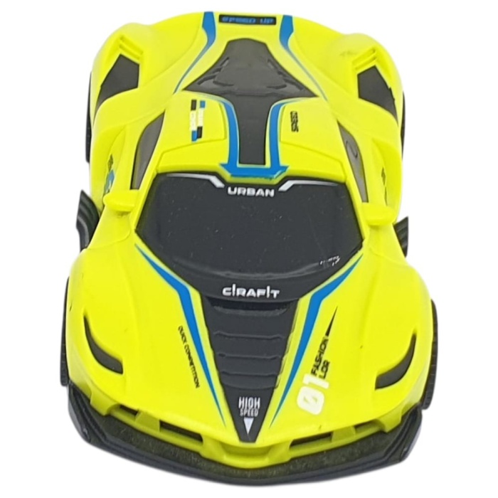 Sürtmeli Drift Arabalar 15 cm - D400-52 - Sarı (Lisinya)