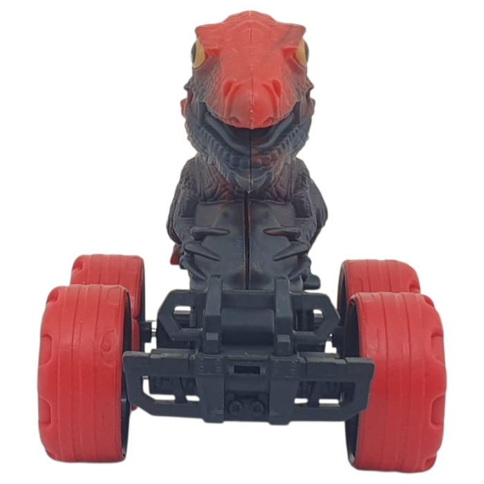 Sürtmeli Dinazor Arabalar 12 cm - H-20 - T-Rex - Kırmızı (Lisinya)