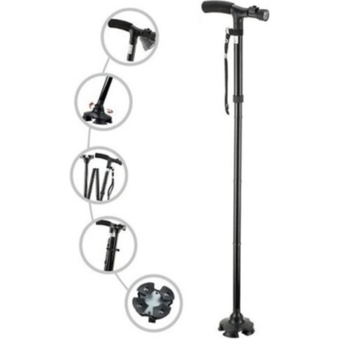 Hareketli Led Işıklı Katlanır Baston ( Lisinya )