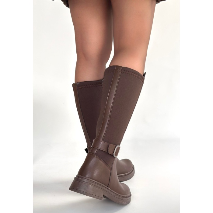 Zinda Kahverengi Cilt Çizme - Lisinya
