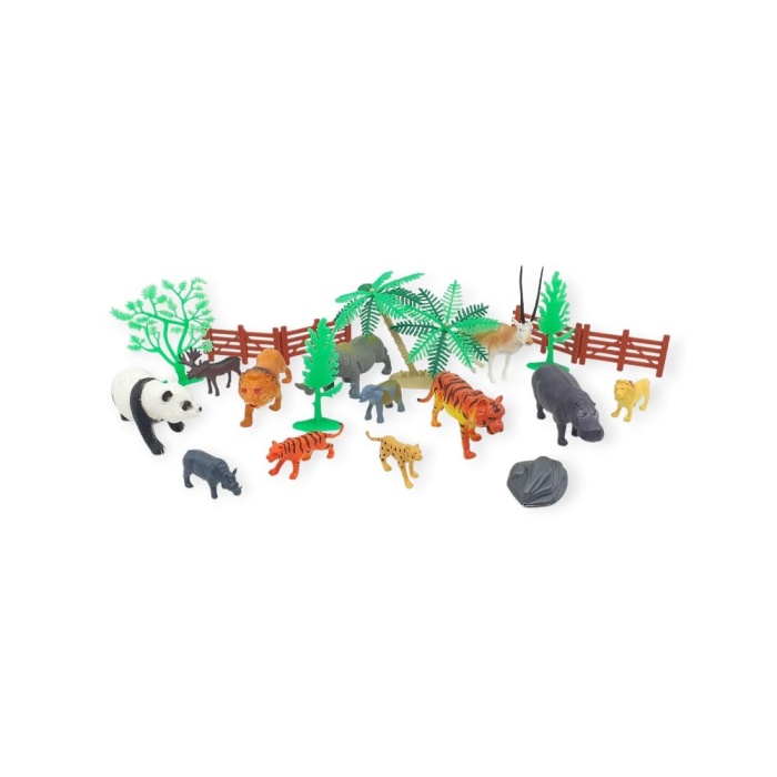 Hayvan Seti - 12 Parça Vahşi Hayvanlar Çiftlik Seti  - YS2789 (Lisinya)