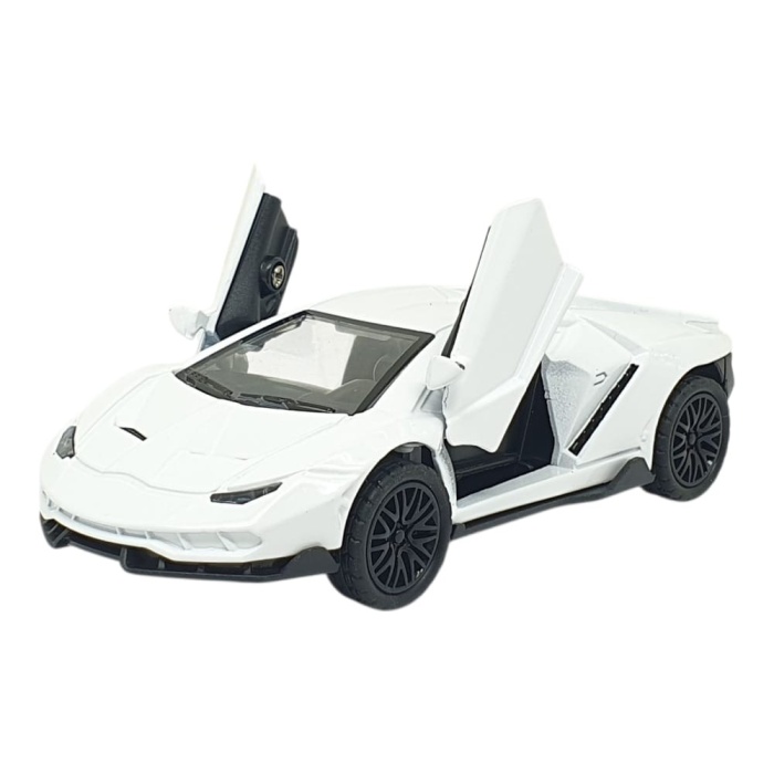 Çek Bırak Metal Arabalar 13 cm - SR2213- Beyaz (Lisinya)