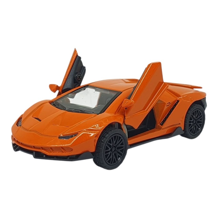 Çek Bırak Metal Arabalar 13 cm - SR2213- Turuncu (Lisinya)