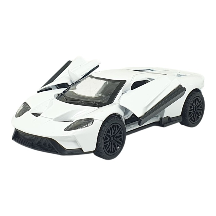 Çek Bırak Metal Arabalar 13 cm - SR2211- Beyaz (Lisinya)