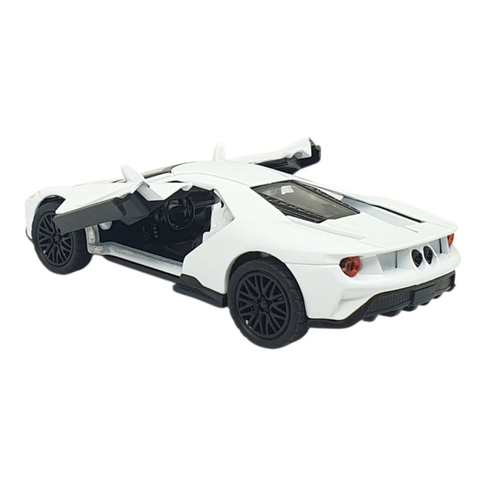 Çek Bırak Metal Arabalar 13 cm - SR2211- Beyaz (Lisinya)