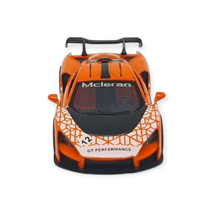 Çek Bırak Metal Arabalar 13 cm - Turuncu (Lisinya)