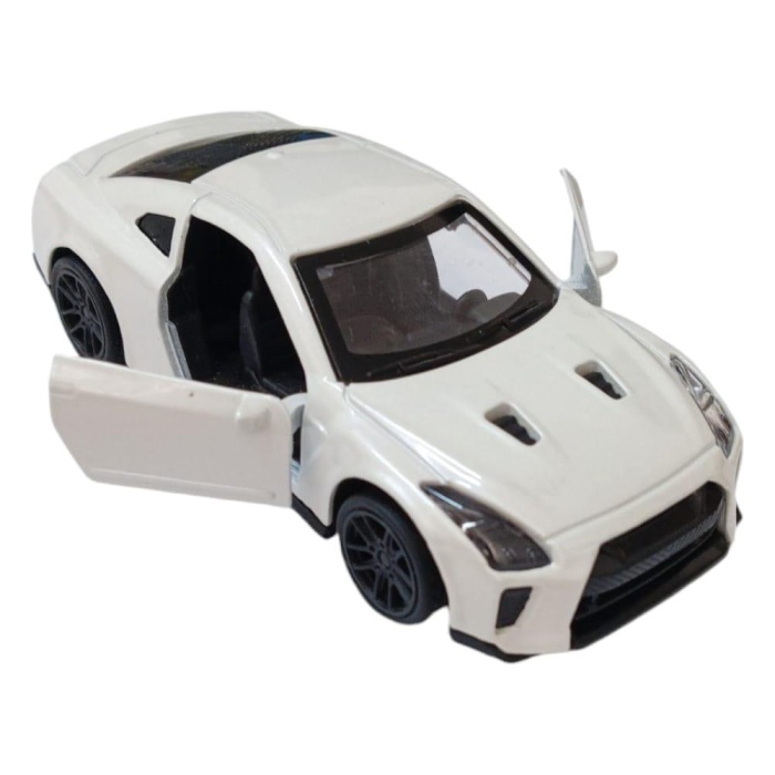 Çek Bırak Metal Araba - 4311E - Beyaz (Lisinya)