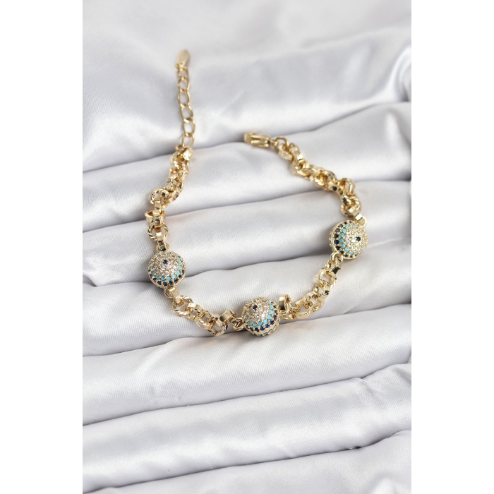 Xuping VIP Nazarlı Gold Renk Bileklik - Lisinya