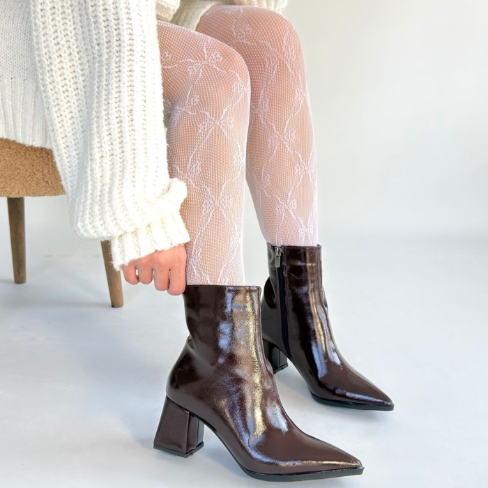 Mosy Bordo Rugan Topuklu Bot - Lisinya